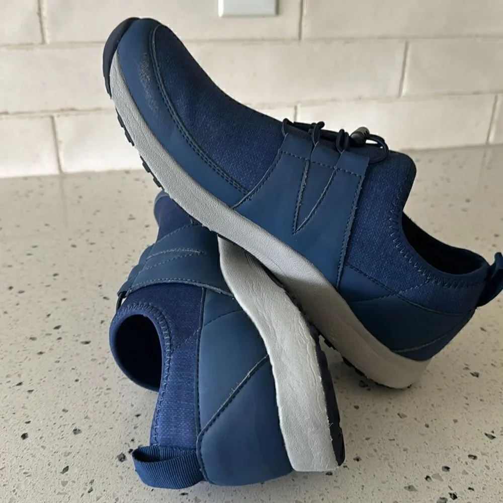 TRAQ by ALEGRIA Cynch Indigo Textile Comfortable Walking Shoes Men’s Size 41